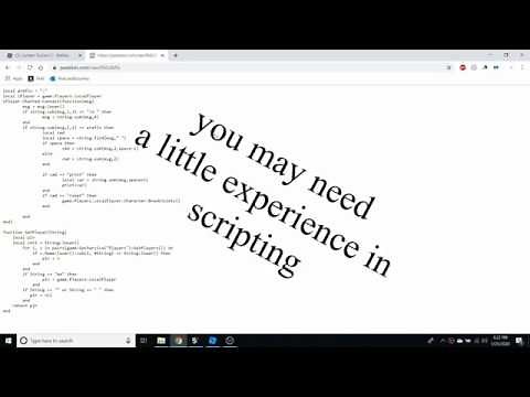 Roblox Exploit Scripting | Make Your Own Admin (EASY)