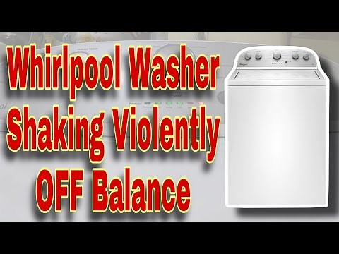 How to Fix Whirlpool Washer Shaking Violently During Spin Cycle | OFF Balance | Model WTW4816FW2