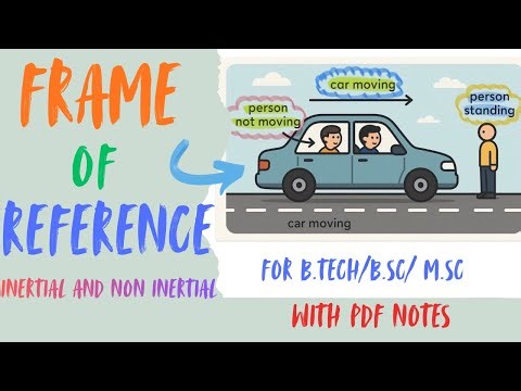 Frame of reference | inertial and non inertial frame of references |