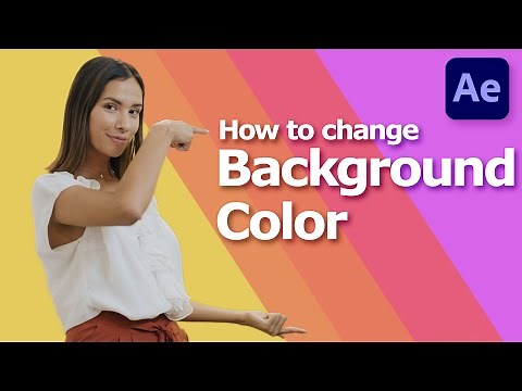 After Effects How to change background color | AE tutorial for beginners