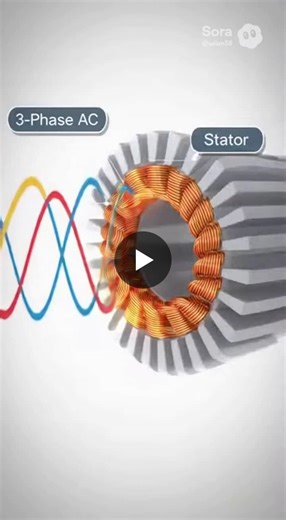 How three-phase induction motors work: a video explanation