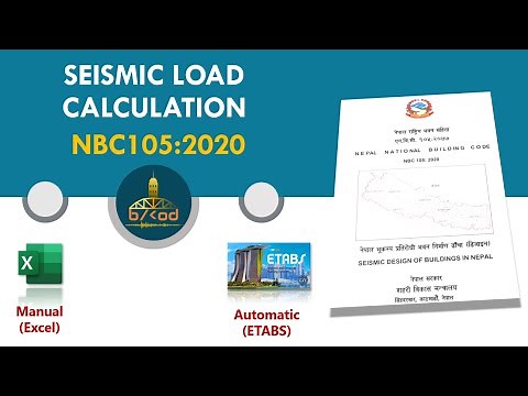 How to Calculate Seismic Load in Building | NBC 105:2020 | Excel Sheet | ETABS plugin