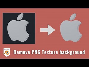 Remove background of transparent PNG in blender | Blender 3D