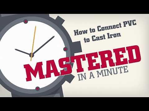 Tie In to Cast-Iron Pipe With PVC