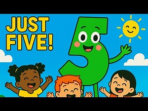 🎉Just Five! | Learn Number 5 with Fun Song & Animation for Kids | Ava Kids