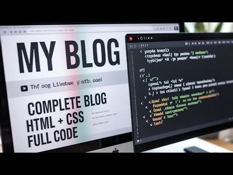 Blog Website Design Using HTML CSS