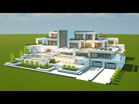 GRÖßTE MODERNE LUXUSVILLA mit POOL in MINECRAFT bauen TUTORIAL [HAUS 311] Part 1