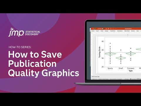 How to Save Publication Quality Graphics in JMP