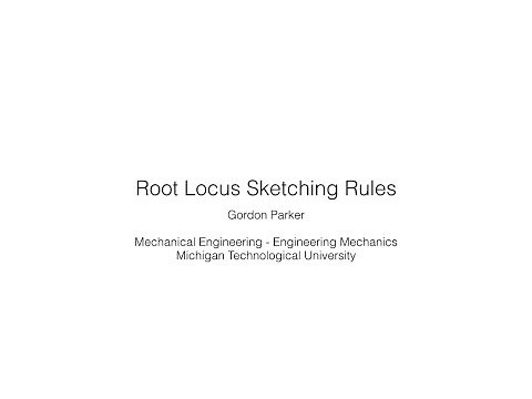 Root Locus Sketching Rules