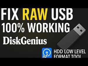 How to Format Any USB Drive | Using DiskGenius & HDD Low Level Format Tool | 100% Working