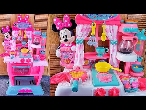 18 Minutes Satisfying with Unboxing Disney Minnie Mouse Kitchen Play Set | ASMR
