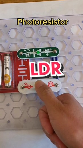 Photoresistor, light-dependent resistor #electronic #blocks TikTok