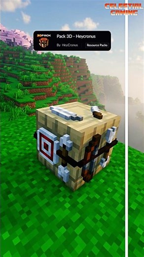 Minecraft's Amazing 3D Texture Packs #minecraft #texturepack #shorts