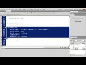 CSS Fundamentals with Dreamweaver CS5 - Part 5