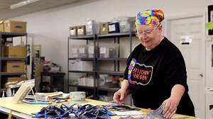 It's Free Block Frenzy Days!! Come see the demo by Kitsey with the Fold & Stitch Wreath. Order the pattern here http://tinyurl.com/jl2wchm Get 6 free Fat Quarters when you purchase 12. Lots of new fabrics in the Clearance Center. Make it by today. | Stitchin' Heaven Quilt Shop