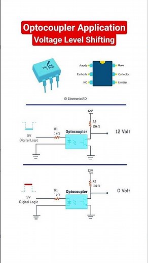 Isolation and voltage level shifting using optocoupler