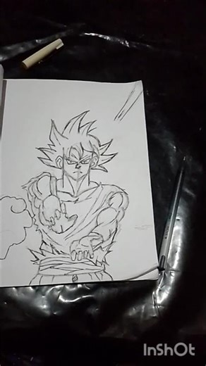 drawing goku mui part 2#drawing #anime #goku #anime