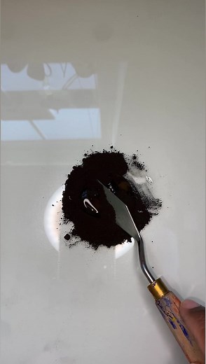 2.2K views · 49 reactions |  I made this black watercolor paint using pigment powder from Culture Hustle. | The Craft Eclectic | Facebook