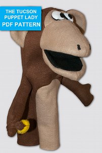 Monkey Puppet Sewing Pattern - Etsy