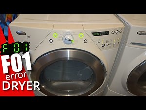 Clothes Dryer error code F01 - Whirlpool clothes dryer not working