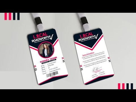 How to Create Professional ID Card design in Adobe photoshop