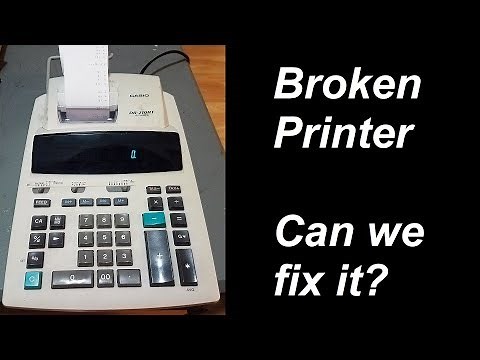 Casio DR-210HT adding machine - repair and demo
