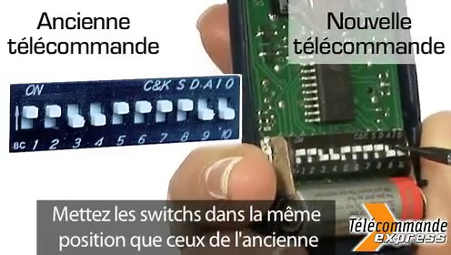 Programmer une télécommande à switch