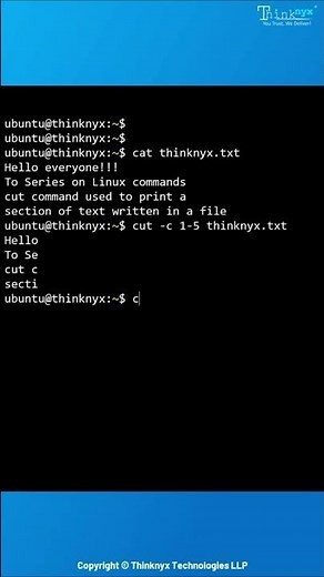 Linux Command Series - 'cut'