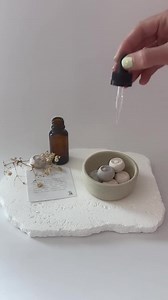 Ceramic Diffuser Stones Set: Handmade Essential Oil Aromatherapy - Boho Decor - Etsy UK