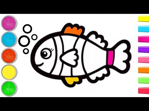 🌈✨❤️ 🐠 How to Draw a Fish | Rainbow Fish Drawing | Easy Animals Drawing | Step by Step Art Tutorial