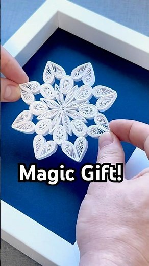 DIY Framed Quilling Snowflake | Easy Tutorial