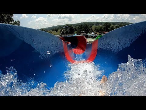 Spring Valley Beach Water Park [4K] POV 8 water slides and pool