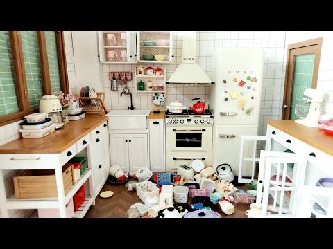 Kitchen set 🩵 Mini kitchen set cooking 🩷 mini kitchen setting