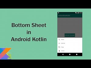Bottom Sheet in Android Kotlin - Part 1
