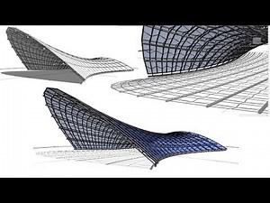 BIM - Revit 3D Organic Form 03 Tensile Structure
