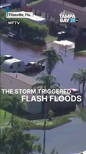 Intense rains stalled over Central Florida and dropped nearly 20 inches of rain in 24 hours.