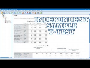 Independent Sample t-test in IBM SPSS