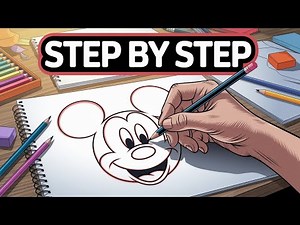How to Draw Mickey Mouse Step by Step (Easy for Beginners!)