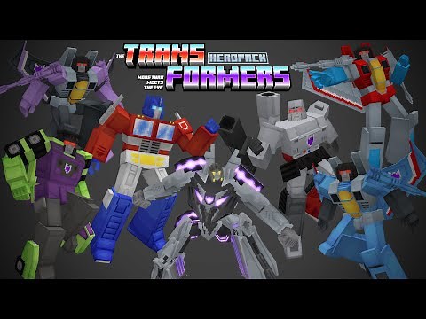 Minecraft Fisk Superheroes Transformers Heropack [Barricade!!!] (Transformers Patreon Version)