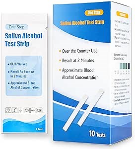 Amazon.com: Prime Screen Saliva Alcohol Test Strip, High Accurate Home Test, Result in 2 Minutes - 10 Tests : Health & Household