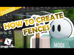 HOW TO CREATE FENCES IN ROBLOX STUDIO *FAST*