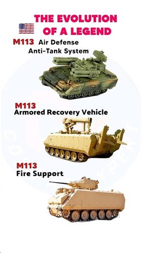 M113 Variants – Recovery, Fire Support, Air Defense & More ! #shorts