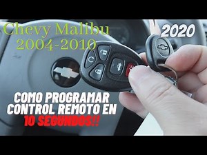 2004-2010 CHEVY MALIBU How to program your remote control/how to program remote control.