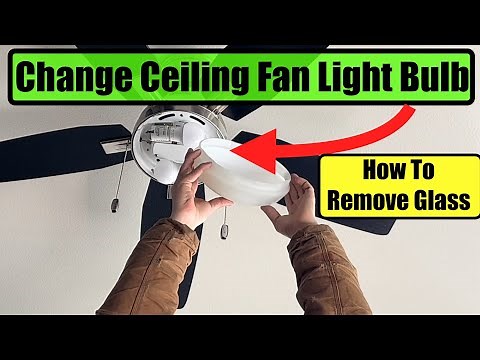 How To Change Ceiling Fan Light Bulb.