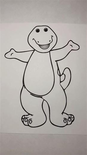 Coloring with Barney: A Satisfying Art Experience