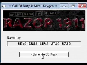 Cod4 Key Code Generator Razor