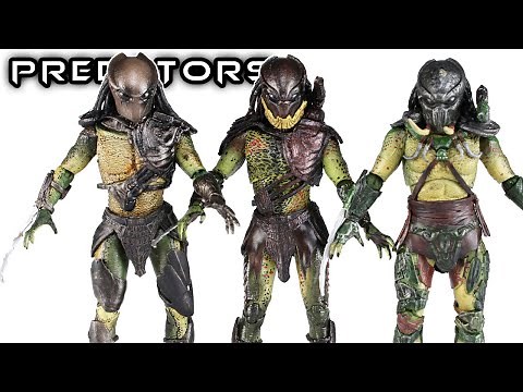 Hiya Toys PREDATORS Berserker, Falconer, & Tracker Action Figure Review