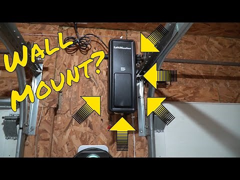 Wall Mount Garage Door Opener, LiftMaster 8500 Elite Series Jackshaft Operator Review and Install