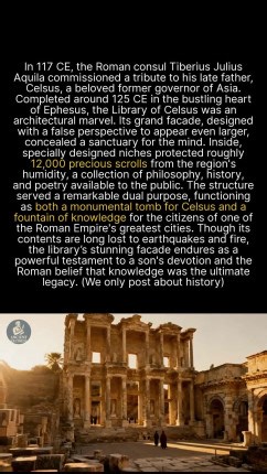 This Roman library doubled as a tomb, but which of the four virtues on its facade is most important? #history #ancienthistory #archaeology | Ancient Records
