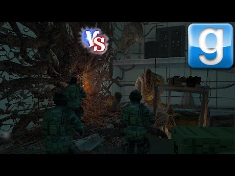 Stranger things Hawkins Lab Battle Sentry's Marines VS Creatures from Scorn SNPC Fight Garry's Mod